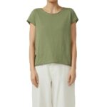 S’Oliver γυναικείο t-shirt με γυριστό φινίρισμα 2181444