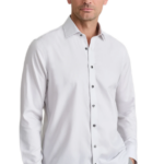 Navy&Green ανδρικό μονόχρωμο πουκάμισο Dobby 24NG.CA283/NGM