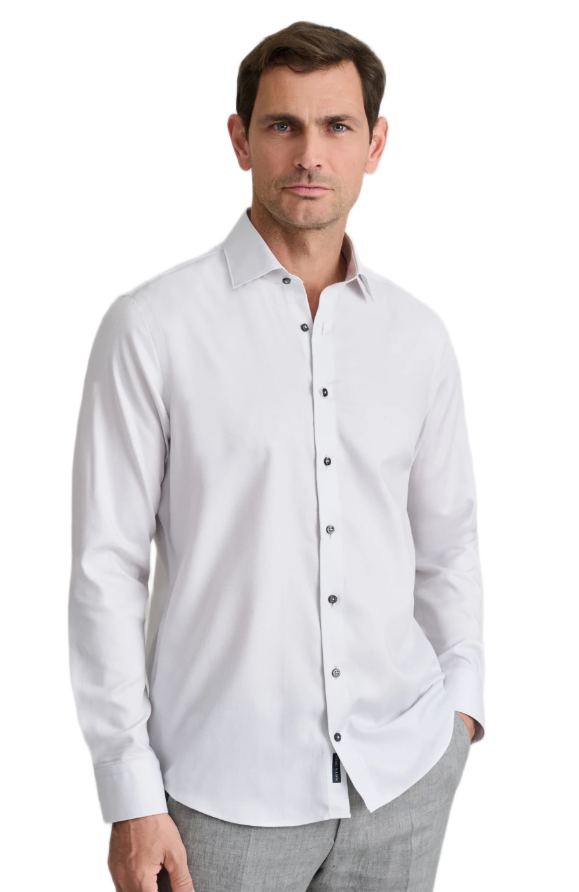 Navy&Green ανδρικό μονόχρωμο πουκάμισο Dobby 24NG.CA283/NGM