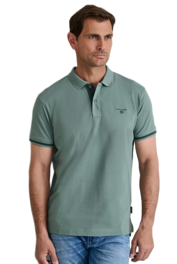 Navy&Green ανδρική μονόχρωμη πόλο μπλούζα 24GE.1038 Navy&Green ανδρική μονόχρωμη πόλο μπλούζα 24GE.1038