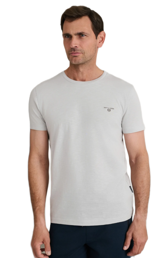 Navy&Green ανδρικό μονόχρωμο t-shirt 24TU.323/6P.2 Navy&Green ανδρικό μονόχρωμο t-shirt 24TU.323/6P.2