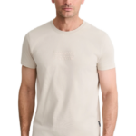 Navy&Green ανδρικό μονόχρωμο t-shirt τύπωμα 24TU.346/8R