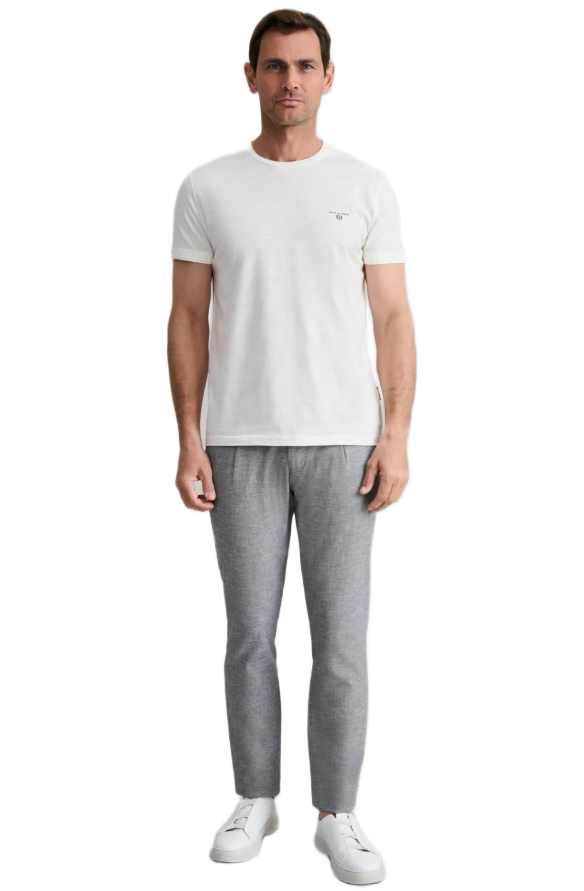 Navy&Green ανδρικό chinos παντελόνι με κορδόνι και πιέτες 24KP.036/PLJG Navy&Green ανδρικό chinos παντελόνι με κορδόνι και πιέτες 24KP.036/PLJG