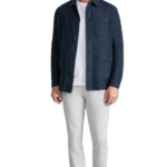 Navy&Green ανδρικό chinos παντελόνι με κορδόνι και πιέτες 24KP.036/PLJG