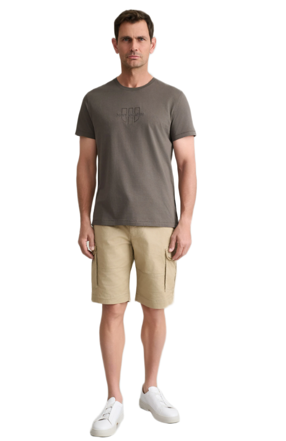 Navy&Green ανδρική cargo βερμούδα με ζώνη 24RE.123/CGV.2