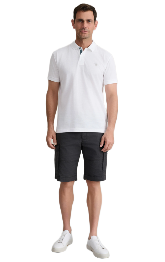 Navy&Green ανδρική cargo βερμούδα με ζώνη 24RE.123/CGV.2