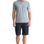 Navy&Green ανδρική cargo βερμούδα με ζώνη 24RE.123/CGV.2
