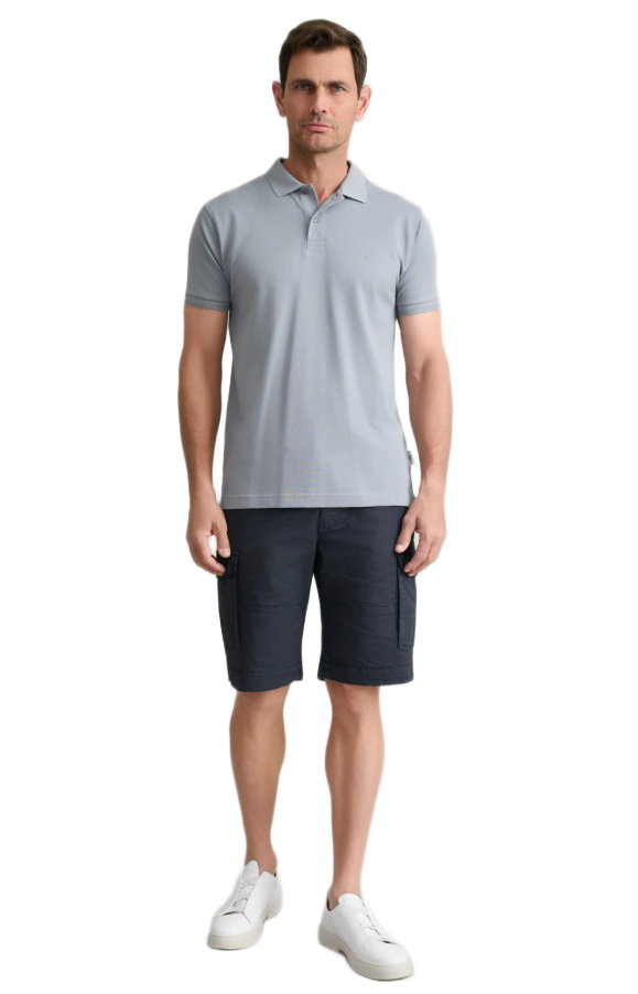 Navy&Green ανδρική cargo βερμούδα με ζώνη 24RE.123/CGV.2