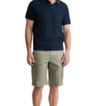 Navy&Green ανδρική cargo βερμούδα με ζώνη 24RE.123/CGV.2