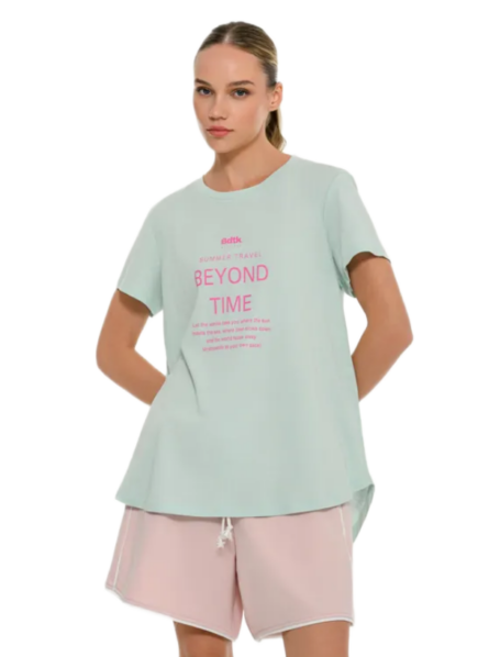 Bdtk γυναικεία oversized μπλούζα με ασύμμετρο τελείωμα 1261-904028