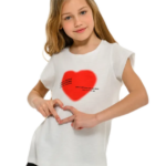 Bdtk παιδικό κοντομάνικο t-shirt για κορίτσι με τύπωμα 1261-704323