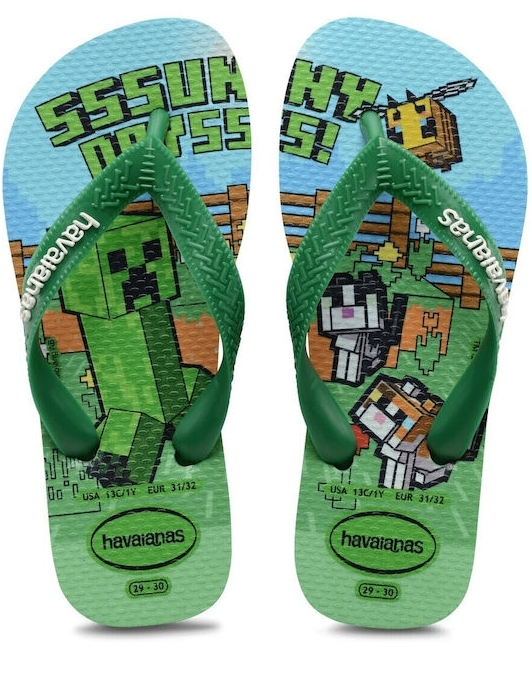 Havaianas Kids Minecraft παιδικές σαγιονάρες 4145125.2703