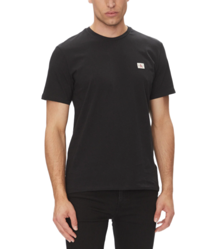 Calvin Klein ανδρικό μονόχρωμο t-shirt απλικέ λογότυπο LV04RC272G