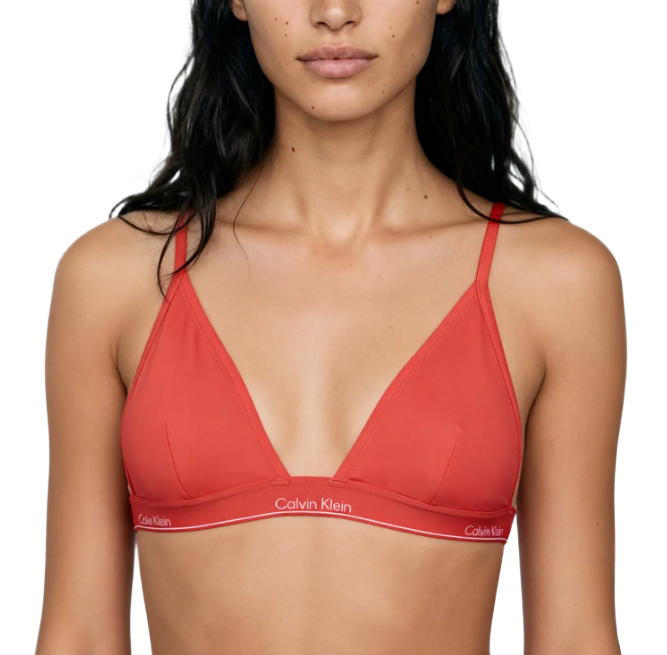 Calvin Klein γυναικείο μονοκίνι τοπ τρίγωνο μονόγραμμα Q61208