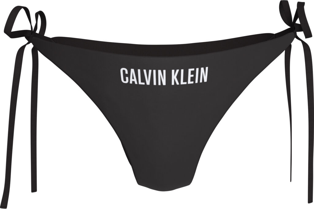 Calvin Klein γυναικείο μονόχρωμο μονοκίνι σλιπ κορδονάκια Q61220