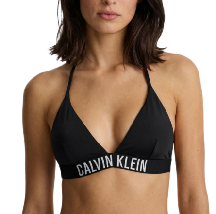 Calvin Klein γυναικείο μονόχρωμο μονοκίνι τοπ τρίγωνο halter Q61222