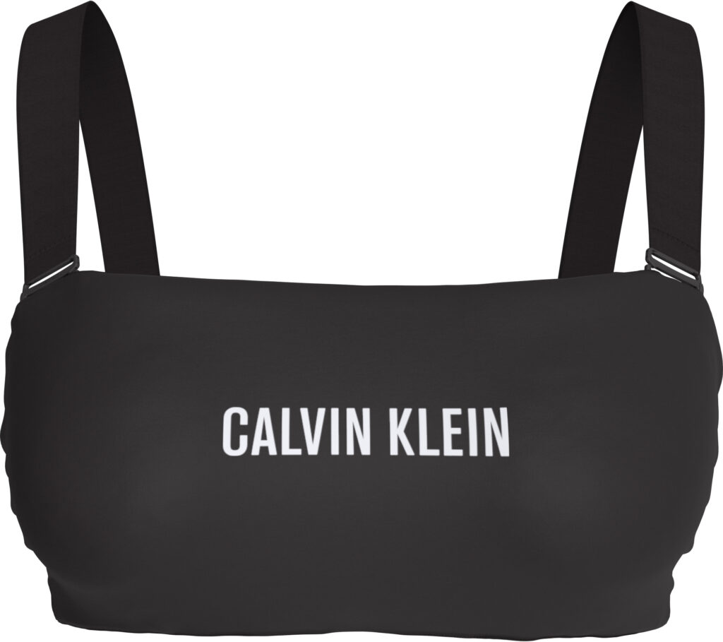 Calvin Klein γυναικείο μονόχρωμο μονοκίνι τοπ στράπλες (στυλ μπαντό)Q61223