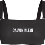 Calvin Klein γυναικείο μονόχρωμο μονοκίνι τοπ στράπλες (στυλ μπαντό)Q61223