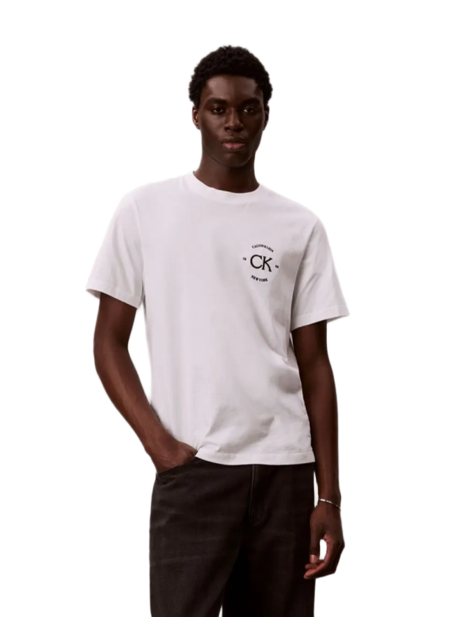 Calvin Klein ανδρικό μονόχρωμο t-shirt λογότυπο 20S April Graphic Seasonal LV04RE825G