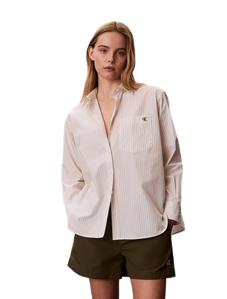 Calvin Klein γυναικείο ριγέ πουκάμισο LV047F103G