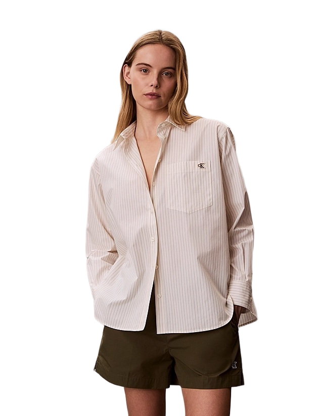Calvin Klein γυναικείο ριγέ πουκάμισο LV047F103G