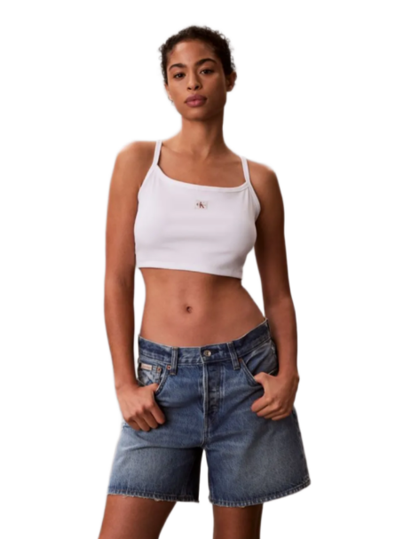 Calvin Klein γυναικείο αμάνικο κροπ τοπ LV047F221G