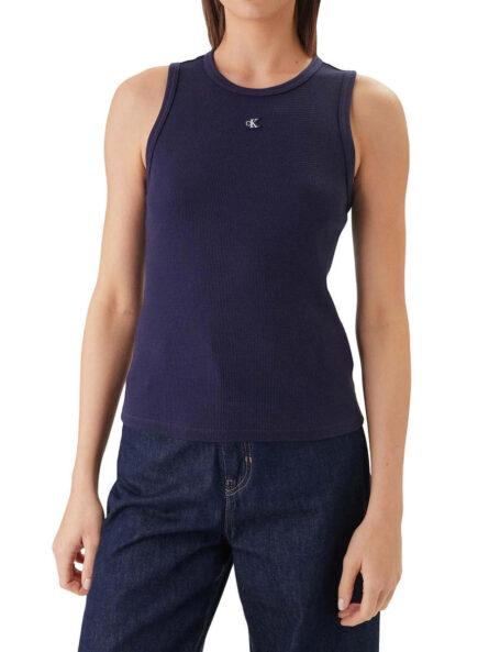 Calvin Klein γυναικείο αμάνικο waffle τοπ LV047F232G