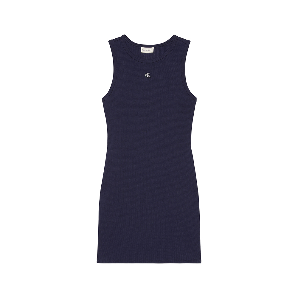 Calvin Klein γυναικείο αμάνικο waffle φόρεμα LV047F235G