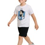 Action παιδικό σετ μπλούζα/βερμούδα για αγόρι 22610045