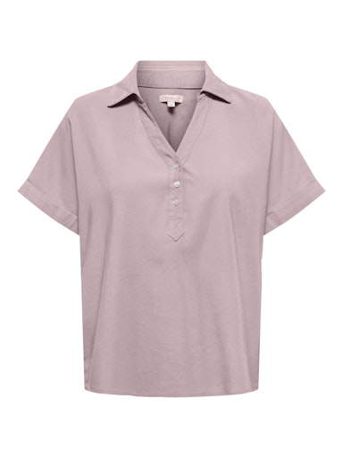 Only γυναικείο μονόχρωμο τοπ ONLARIS LIFE CAP SLEEVE SHIRT 15364279