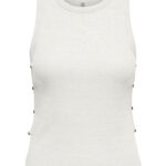 Only γυναικείο αμάνικο τοπ με κουμπιά ONLCARLA GLITTER S/L TOP 15367981