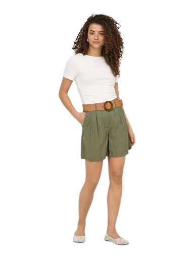 Only γυναικείο ψηλόμεσο σορτς με ζώνη ONLIBIZA HW BELT SHORTS 15370298