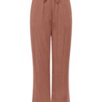 Only γυναικεία μονόχρωμη παντελόνα ONLMADELI OAKLYN LONG PULL UP PANTS 15371523