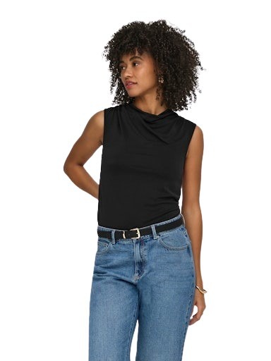 Only γυναικείο αμάνικο τοπ ONLHANNAH S/L WATERFALL TOP 15371575