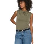 Only γυναικείο αμάνικο τοπ ONLHANNAH S/L WATERFALL TOP 15371575