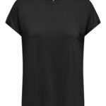 Only γυναικείο μονόχρωμο t-shirt ONLHANNAH S/S BATSLEEVE TOP 15371576