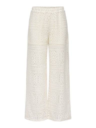 Only γυναικεία παντελόνα με δαντέλα ONLLIAN LACE WIDE PANTS 15372107