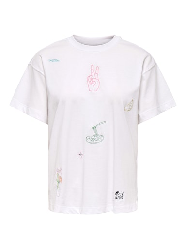 Only γυναικείο t-shirt με σχέδια ONLEMMINA S/S TOP BOX 15372150