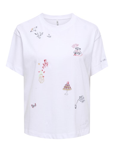 Only γυναικείο t-shirt με σχέδια ONLEMMINA S/S TOP BOX 15372150