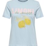 Only γυναικείο t-shirt με τύπωμα ONLKITA S/S PEARL TOP BOX 15375848