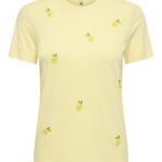 Only γυναικείο t-shirt με τύπωμα ONLKITA S/S PEARL TOP BOX 15375848