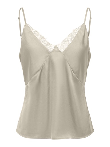 Only γυναικείο lingerie τοπ με δαντέλα ONLFARAYA STRAP LACE SATIN TOP 15380254