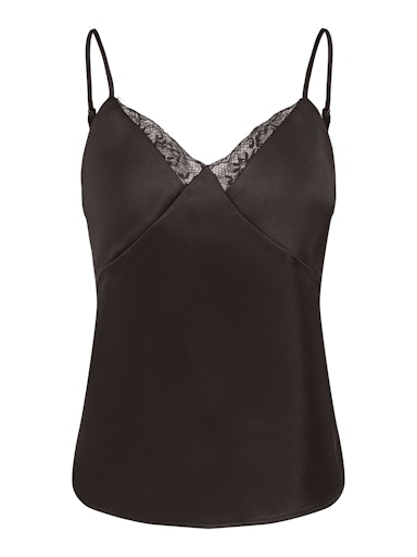 Only γυναικείο lingerie τοπ με δαντέλα ONLFARAYA STRAP LACE SATIN TOP 15380254