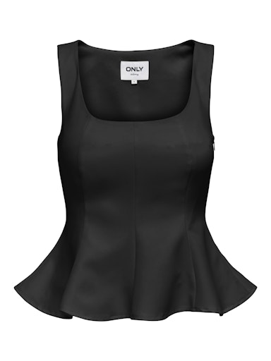 Only γυναικείο μονόχρωμο τοπ ONLORLEEN LIFE STRAP PEPLUM TOP 15367275