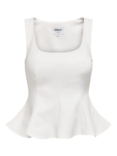 Only γυναικείο μονόχρωμο τοπ ONLORLEEN LIFE STRAP PEPLUM TOP 15367275