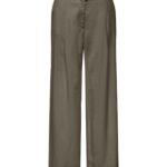 Only γυναικείο μονόχρωμο παντελόνι με ζώνη ONLTILA LIFE HW BELT WIDE PANT 15367390