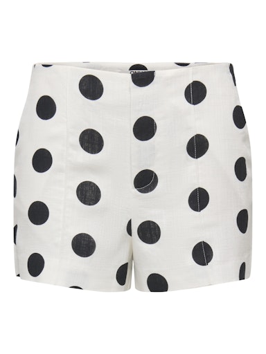 Only γυναικείο ψηλόμεσο πουά σορτς ONLVIESTA HW LINEN BL SHORTS 15375013