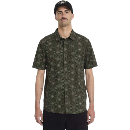 Volcom SCALER STONE ανδρικό κοντομάνικο εμπριμέ πουκάμισο A0412624