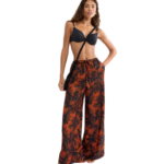 Triumph Summer Satin Trousers γυναικείο παντελόνι παραλίας 10227246