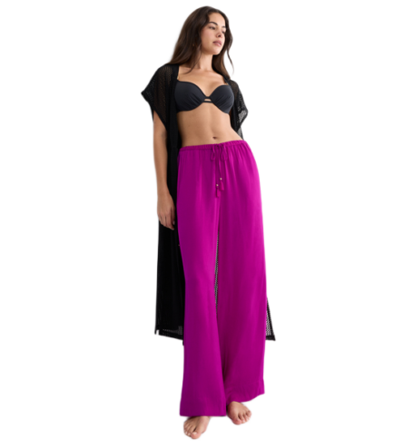 Triumph Summer Satin Trousers γυναικείο παντελόνι παραλίας 10227246